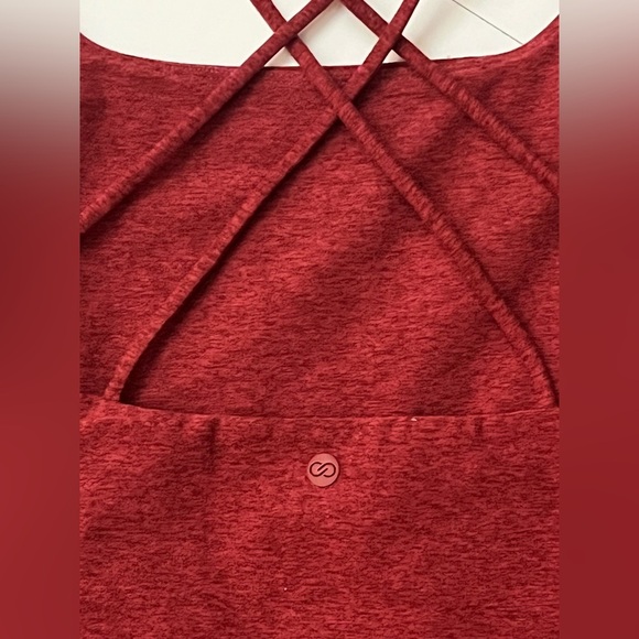 CALIA Carrie Underwood’s Lustraluxe Red/Maroon Sleeveless Jumpsuit Size XXL - Picture 5 of 15